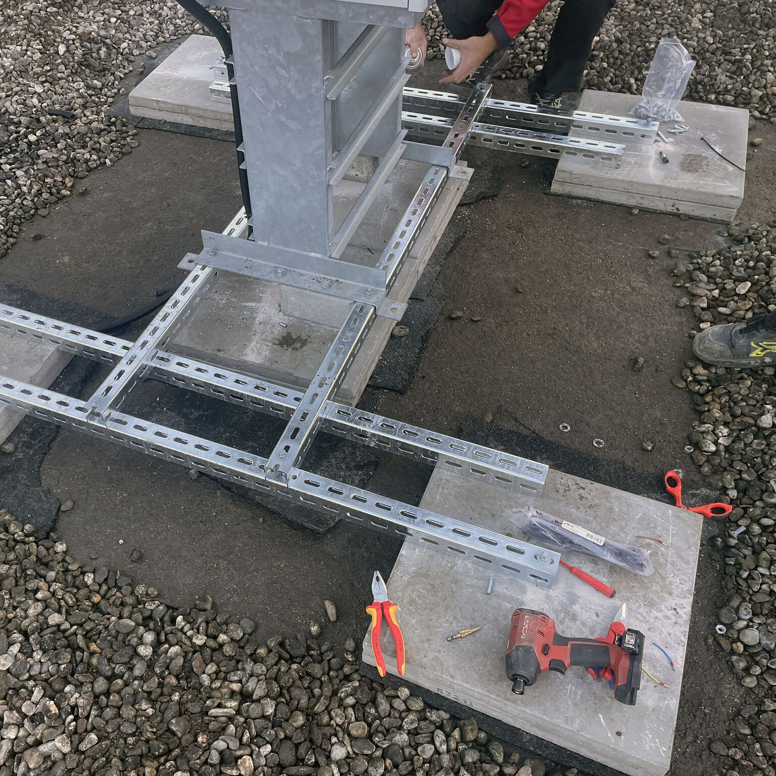 New bioaerosol measurements site in Ticino, Switzerland: Installation closeup view