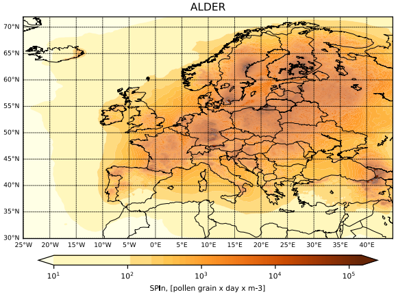 Pollen reanalysis: Alder